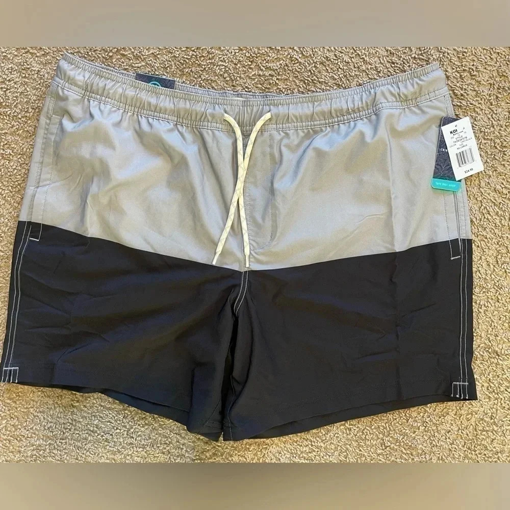 Trinity Coast 7" Colorblock Swim Trunks (A47)